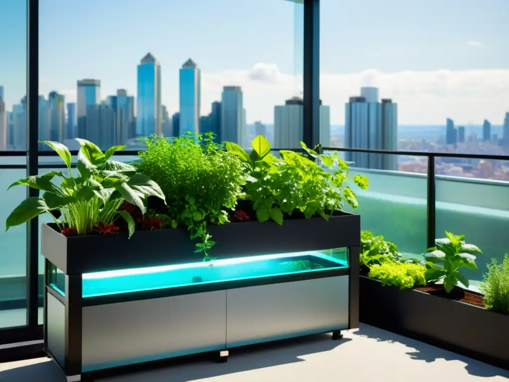 Acuaponía en balcones urbanos: un oasis verde y moderno en medio de la bulliciosa ciudad