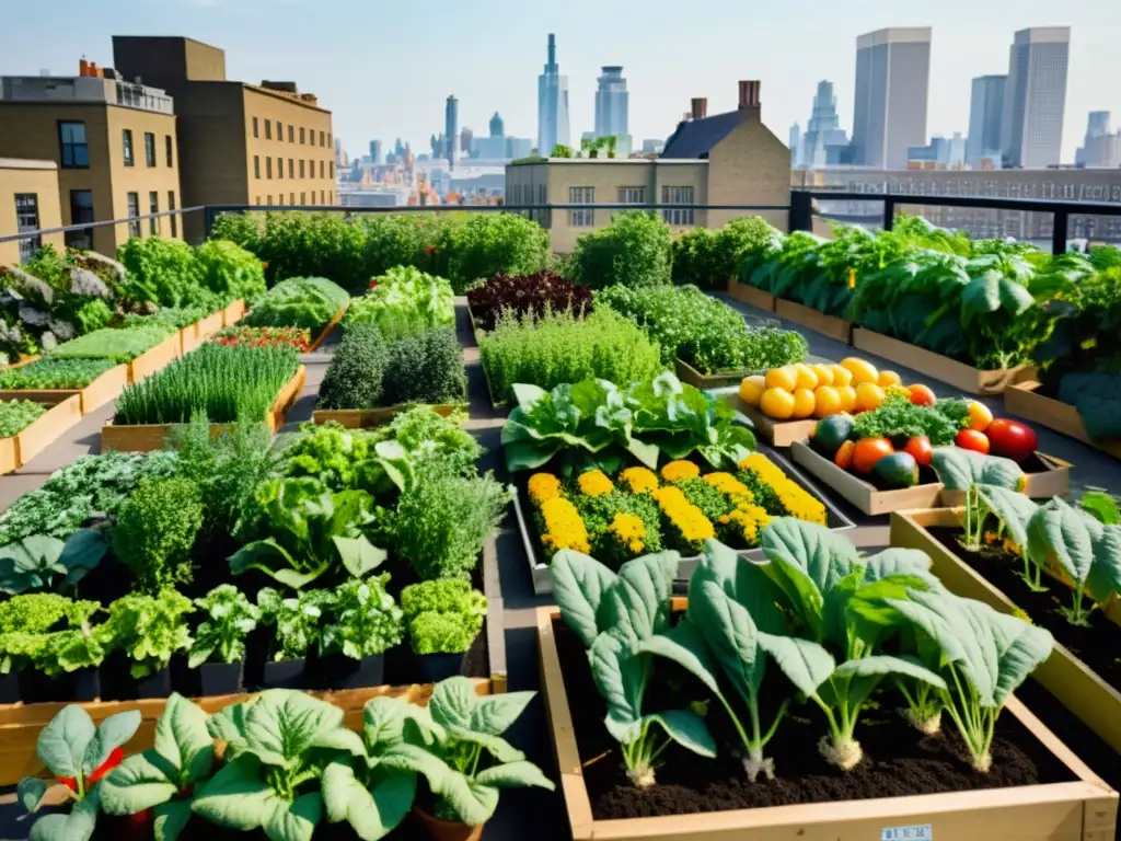 Agricultura urbana durante la guerra: Jardín en la azotea de la ciudad durante la Segunda Guerra Mundial, muestra la resiliencia y la comunidad