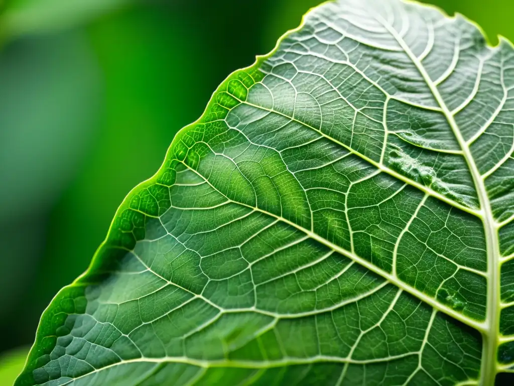 Detalle de hoja de planta con cochinilla, mostrando la infestación y la importancia del tratamiento cochinilla plantas interior exterior