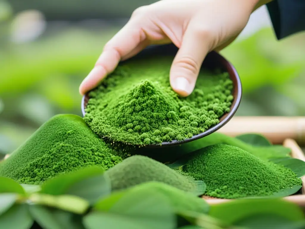 Un hermoso jardín japonés donde se cultivan con destreza hojas de té matcha, ideal para aprender a cultivar té matcha en casa