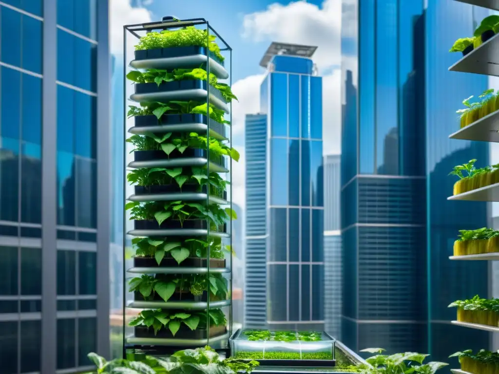 Huerto vertical sistemas acuaponía: Una maravillosa sinfonía de naturaleza y tecnología en un jardín acuapónico urbano