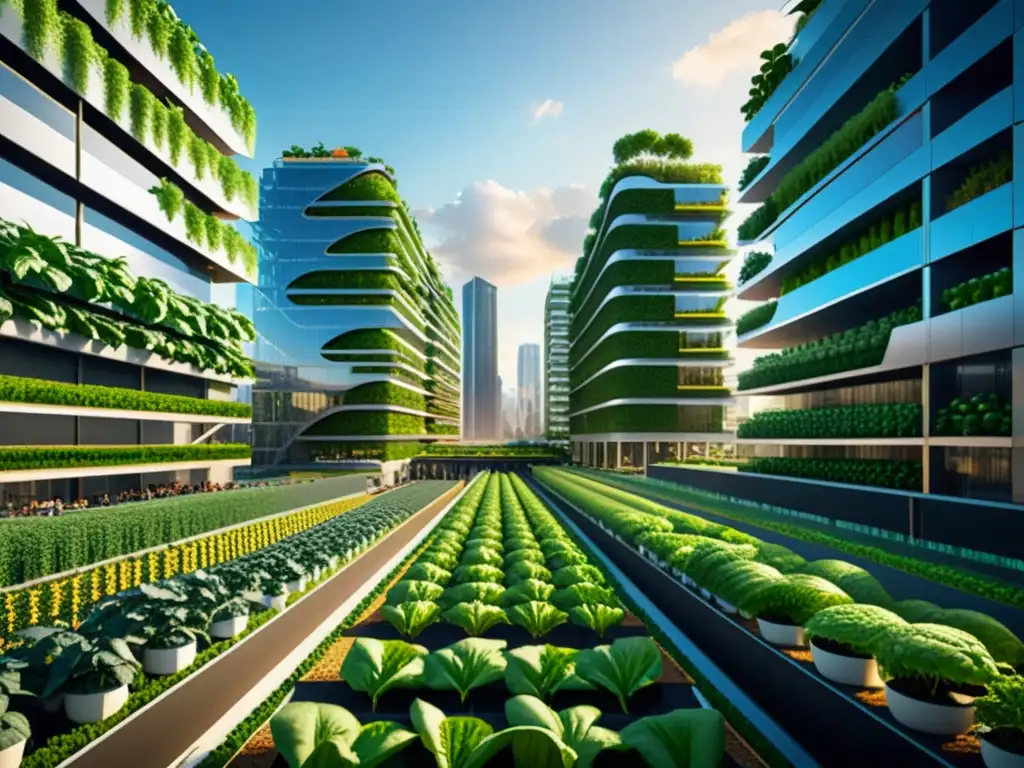 Jardines verticales: arquitectura urbana futurista Huertos verticales integrados en la arquitectura urbana, una simbiosis entre naturaleza y modernidad