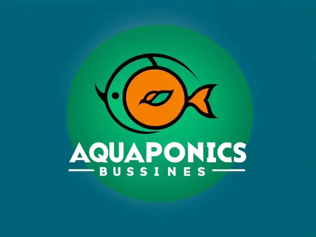 Logo urbano de acuaponía: innovación sostenible Marca irresistible negocio acuaponía urbana: diseño moderno y vibrante, simboliza innovación y sostenibilidad en la ciudad