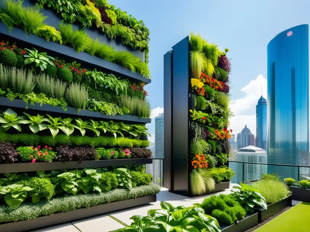 Un oasis verde en la ciudad: tendencias huertos verticales agricultura urbana