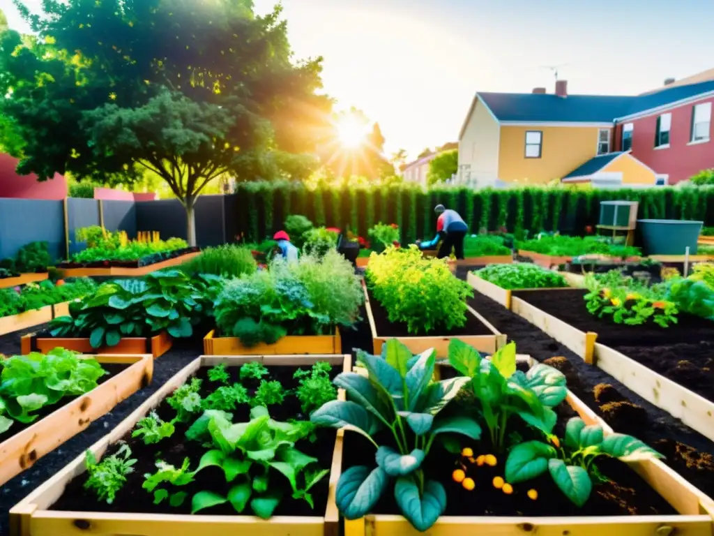 Talleres de agricultura urbana promoviendo la participación ciudadana en una comunidad diversa y comprometida con el medio ambiente