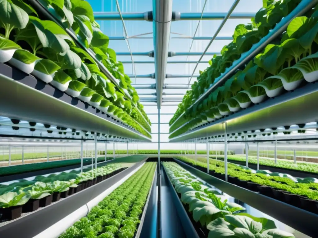 Técnicas de cultivo y biodiversidad en la innovadora agricultura vertical con plantas vibrantes y diseño futurista