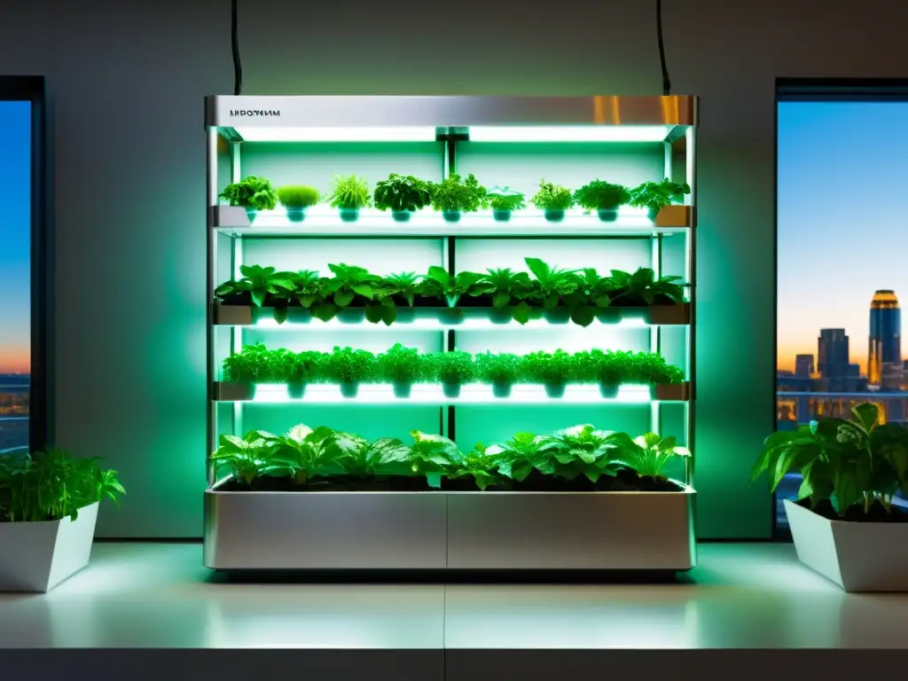 Tecnología innovadora: huertos verticales con luces LED, riego automatizado y monitoreo de nutrientes