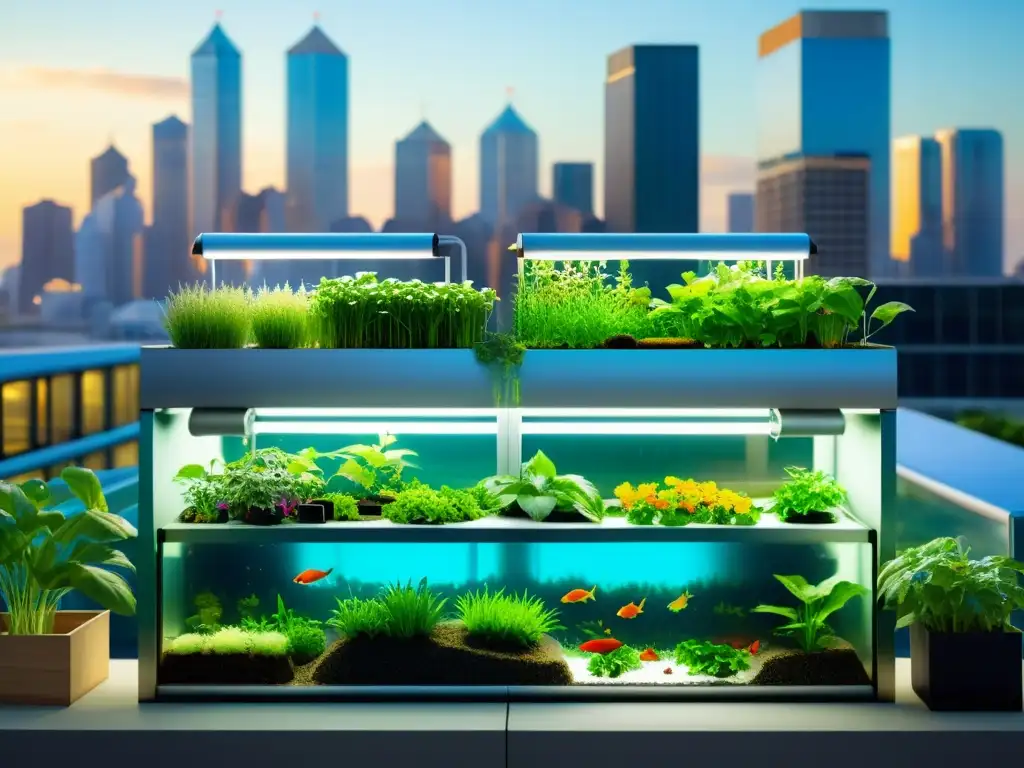 Acuaponía urbana: beneficios Omega 3 con armonía entre naturaleza y la vida citadina