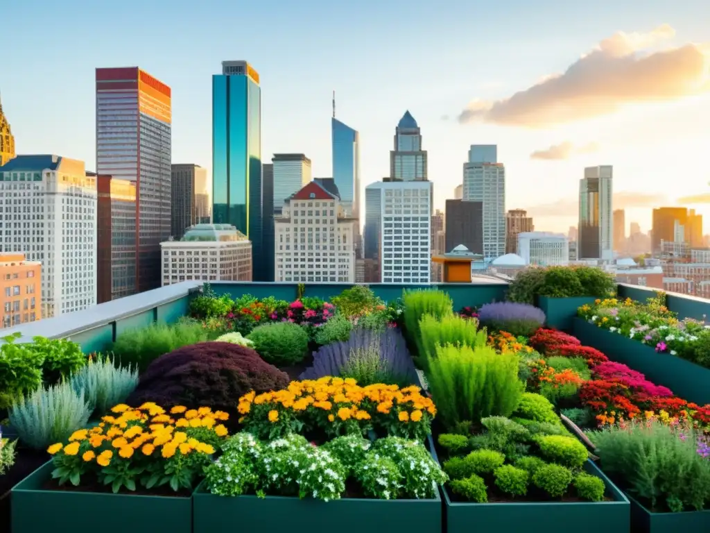 Un jardín urbano bullicioso muestra la evolución de la agricultura urbana en medio de la ciudad