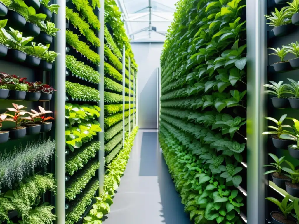 Un jardín vertical automatizado de alta tecnología previene enfermedades en las plantas con precisión y eficiencia