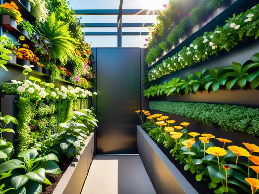 Un jardín vertical urbano con vermicompostaje: naturaleza y modernidad en armonía