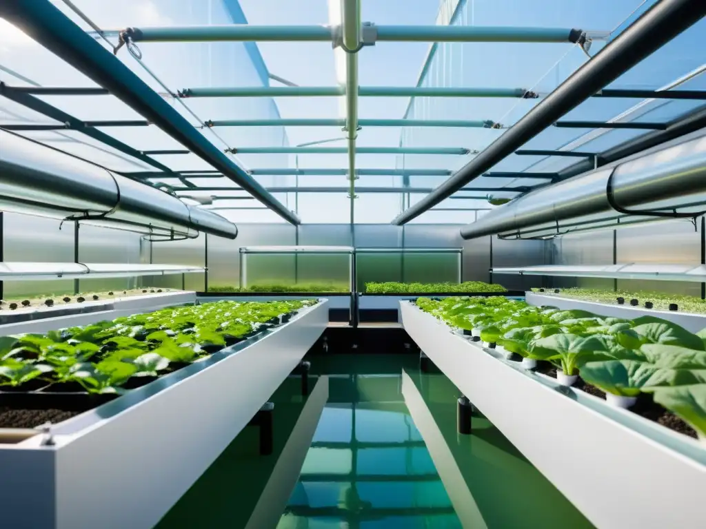 Vista detallada de instalación de AquaBounty en agricultura urbana, con tecnología innovadora y éxito en sostenibilidad